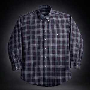 Burberry London Mens Plaid Button Down Dress Shirt Long Sleeve Size M